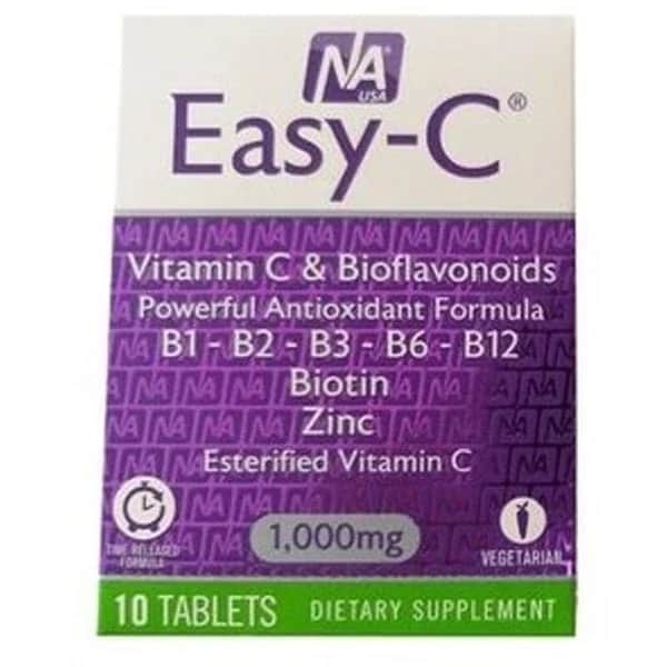 Natrol Easy-C 1000 Mg Vitamin C Ergänzung - 10 Tabletten