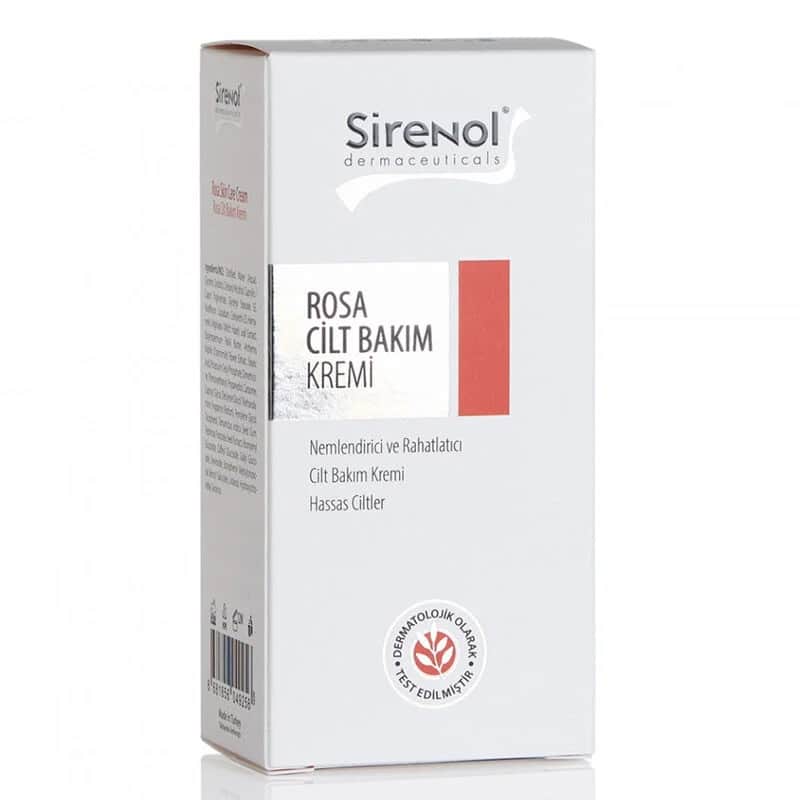 Sirenol Hamamelis Rosa Creme - Feuchtigkeitsspendende Hautpflege 60ml