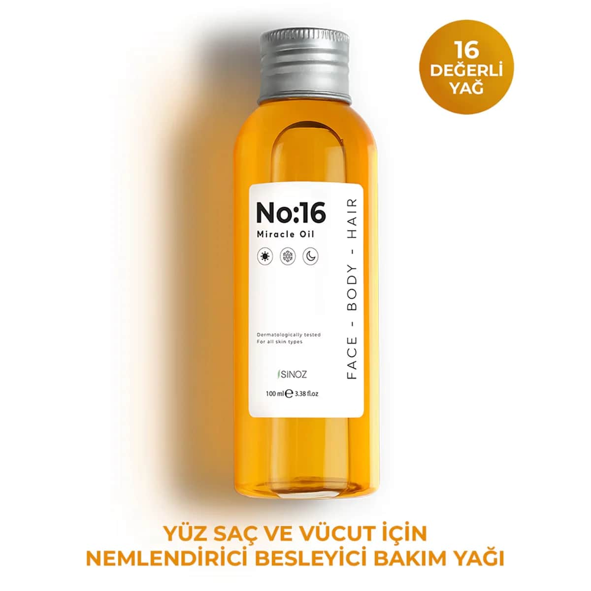 Sinoz NO:16 Wunderöl 100ml - Nährendes Haar- &amp; Hautpflegeprodukt