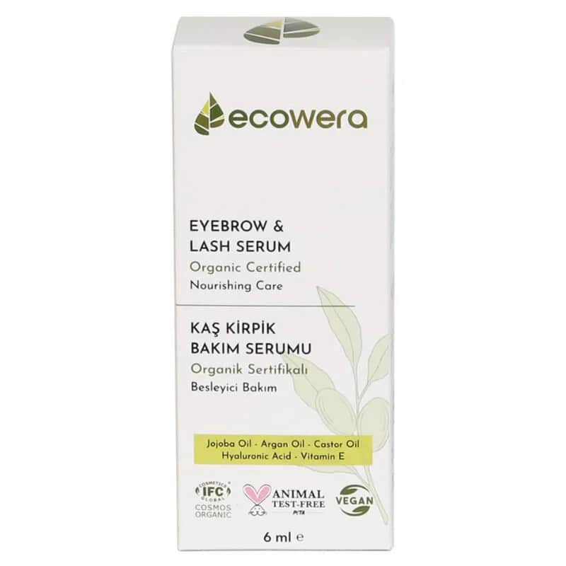 Ecowera Augenbrauen- und Wimpernserum - Pflegende Pflege 6ml