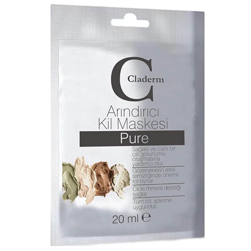 Claderm Reinigende Tonmaske - Tiefenreinigung &amp; Hydratation 20ml