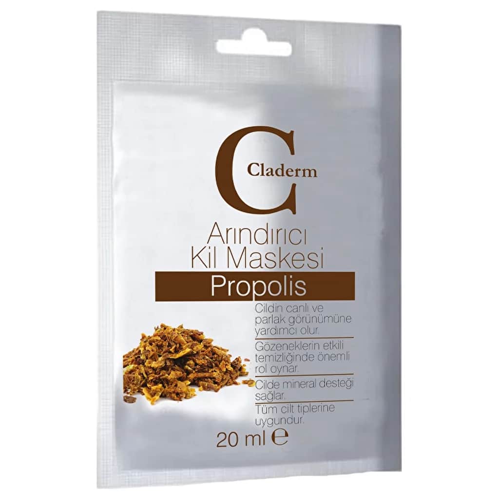 Claderm Propolis Reinigende Tonmaske für die Tiefenreinigung 20ml