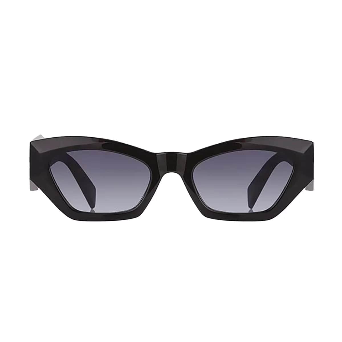 Aqua Di Polo Damen Schwarze Cat Eye Sonnenbrille - 50mm