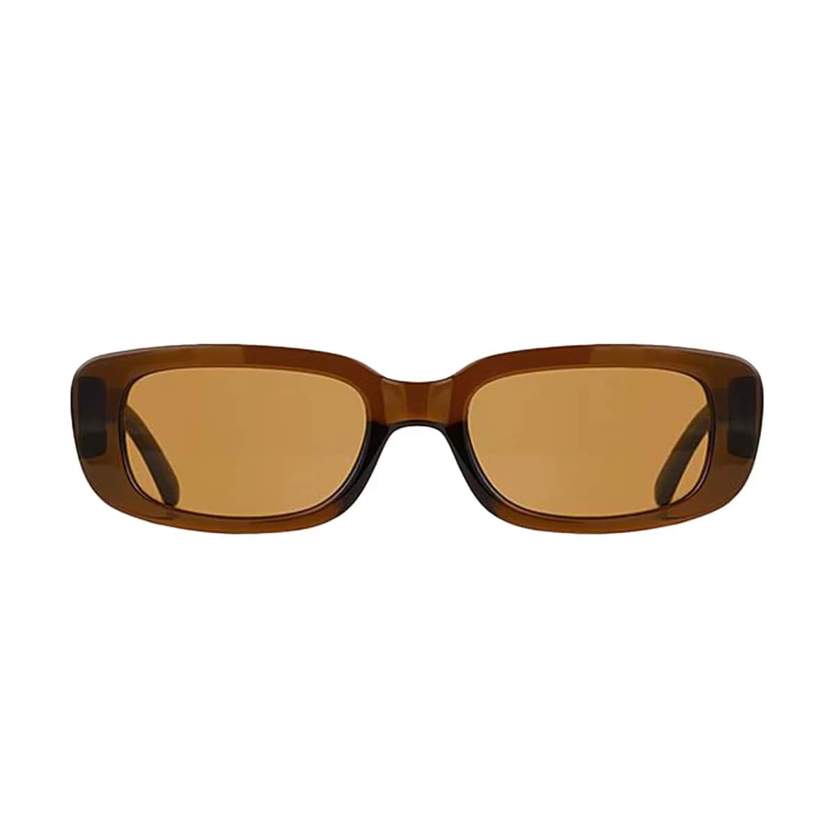 Aqua Di Polo Damen Braune Rechteckige Sonnenbrille APSI001602