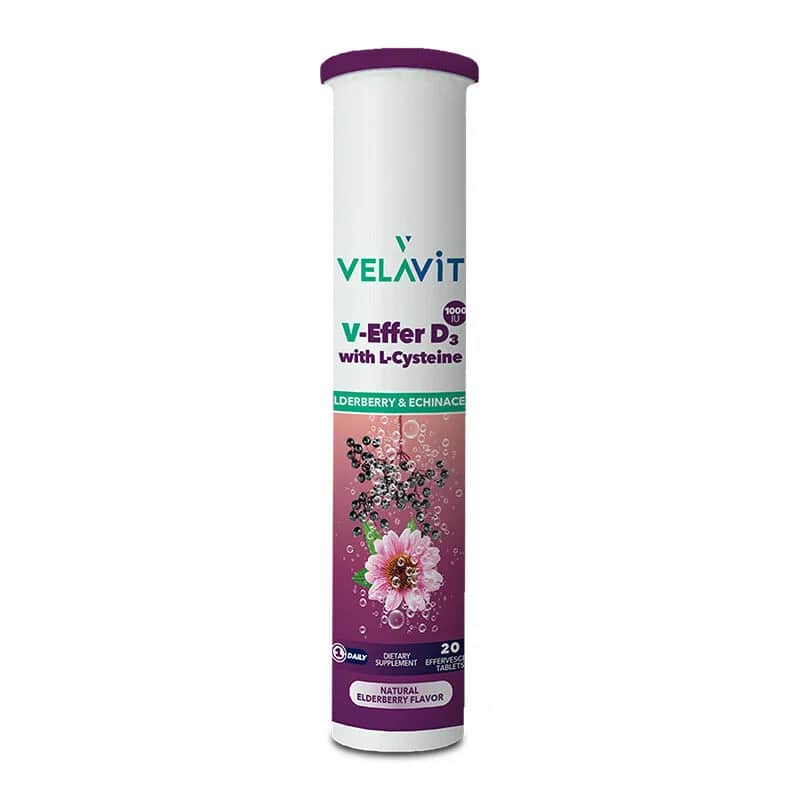 Velavit V-Effer D3 + L-Cystein 20 Brausetabletten