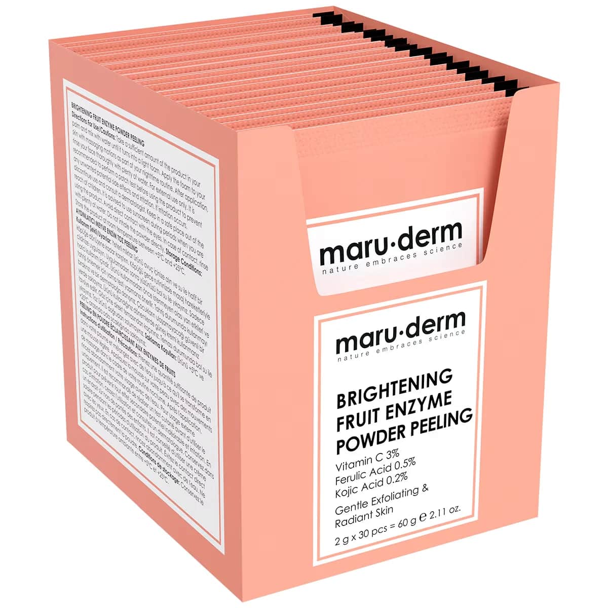 Maruderm Fruchtenzym-Pulver-Peeling - Aufhellen &amp; Peelen 60g