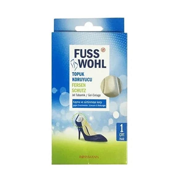 Fusswohl Transparente Gel Fersenpolster für Komfort