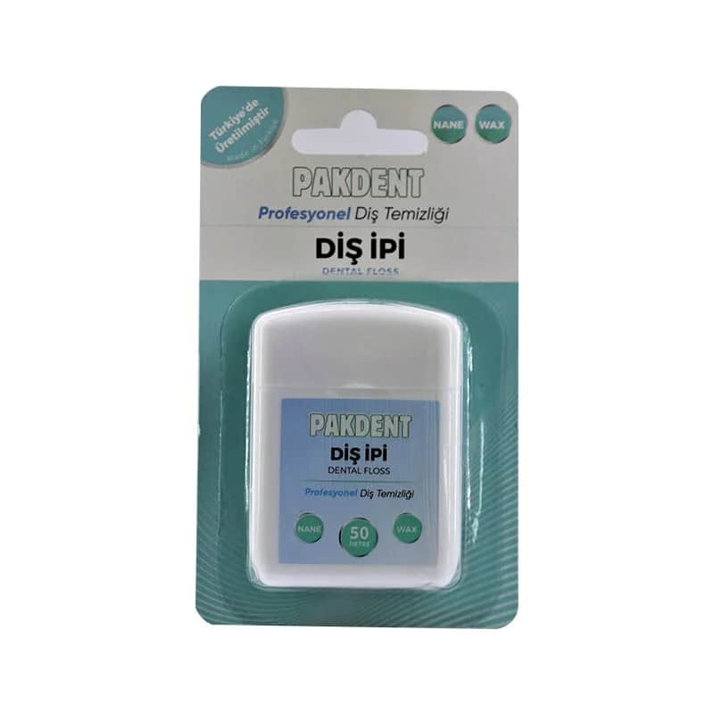 Pakdent Zahnseide Minze - 50m Frischer Atem &amp; Plaque Kontrolle