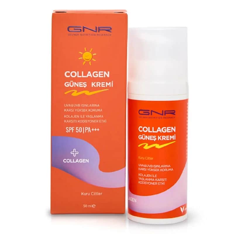 Gnr Kollagen Sonnencreme SPF 50 für trockene Haut - 50ml