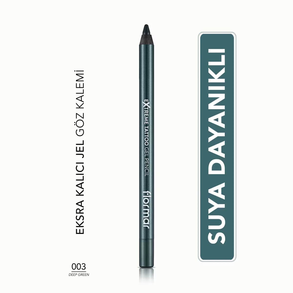 Flormar Extreme Tattoo Gel Eyeliner tiefgrün matt - wasserfest