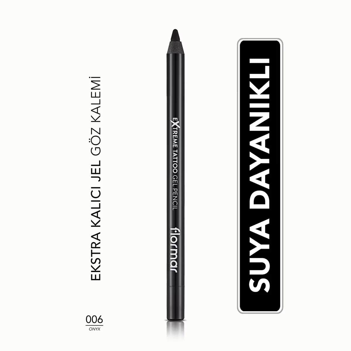 Flormar Extreme Tattoo Wasserfester Gel-Eyeliner 006 Onyx Matt