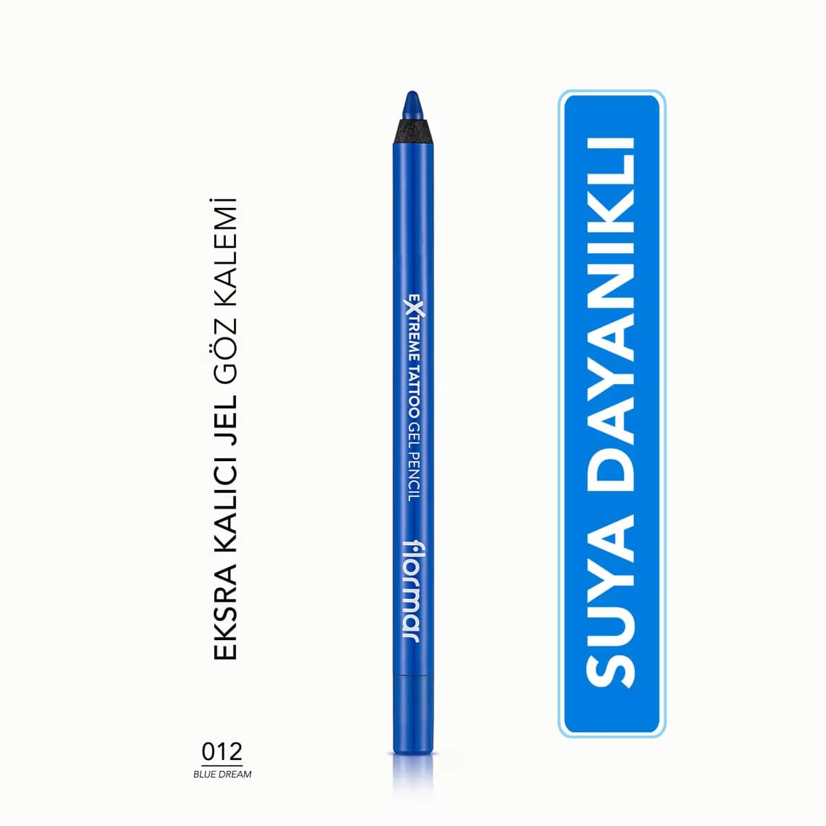Flormar Extreme Tattoo Waterproof Gel Eyeliner - Blau Traum