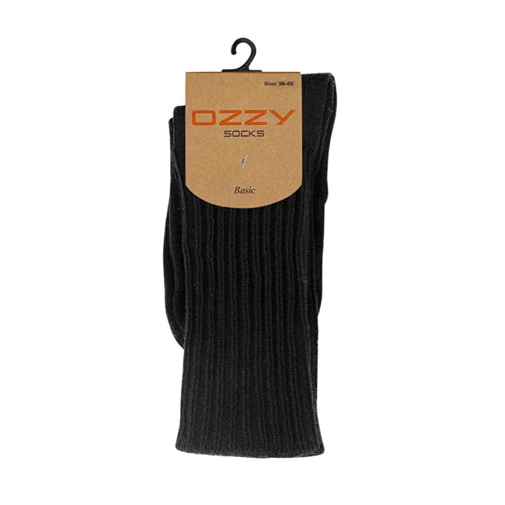 Ozzy Damen schwarze Wollsocken 36/40 | Warm &amp; Gemütlicher Komfort