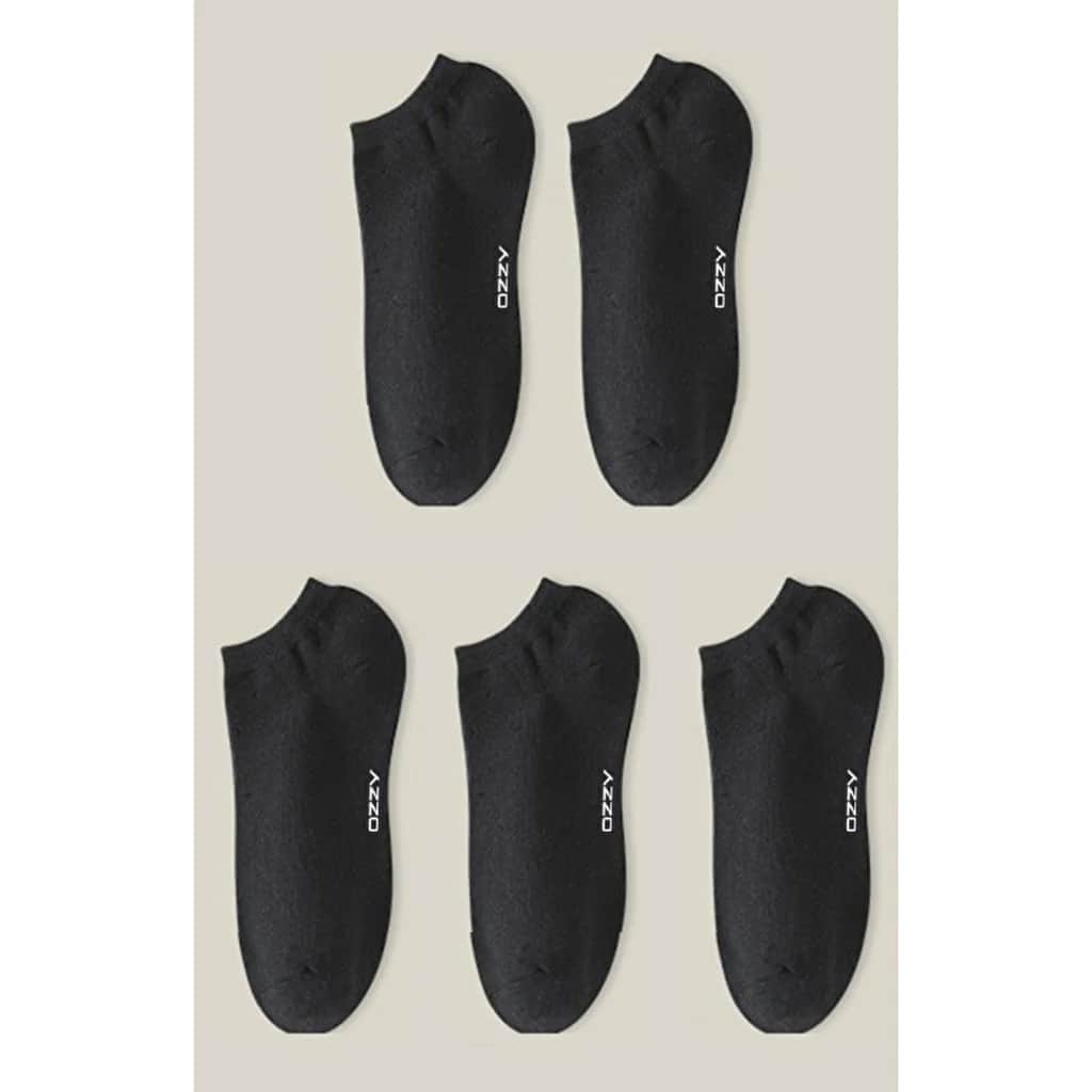 Ozzy Damen Nahtlose Baumwoll Knöchelsocken 5er-Pack