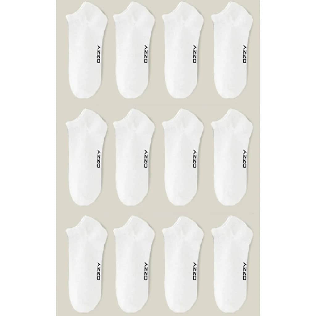 Ozzy Damen 12er-Pack nahtlose Knöchelsocken