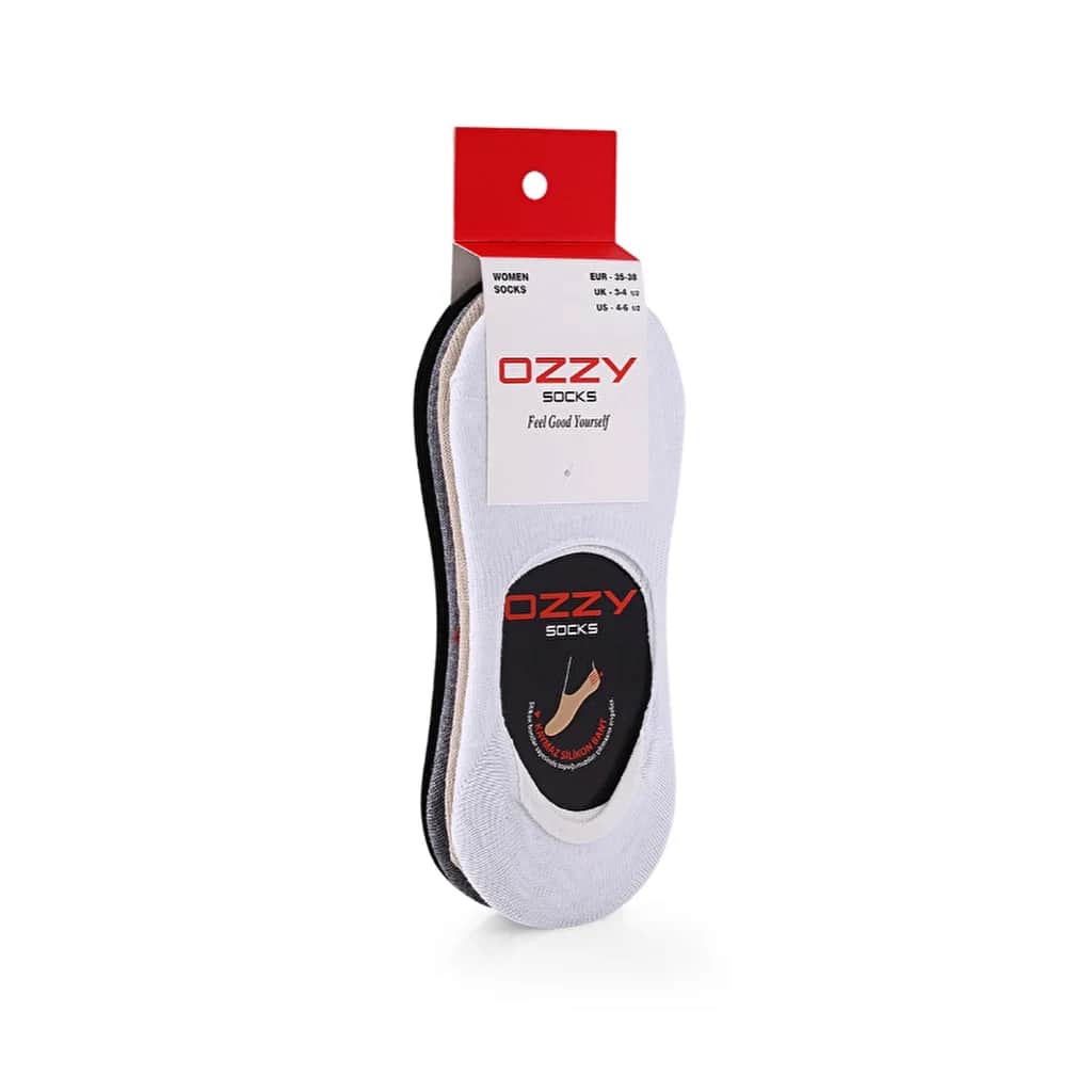 Ozzy Damen 12er-Pack nahtlose Ballerina-Socken