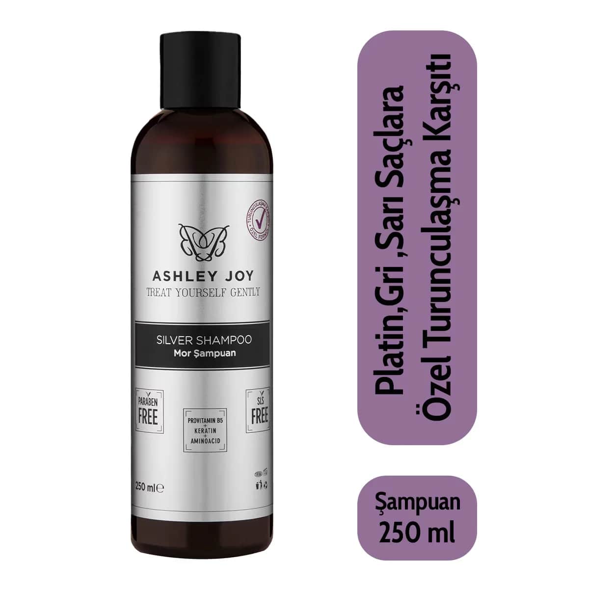 Ashley Joy Lila Shampoo 250ml für blonde und silberne Haare