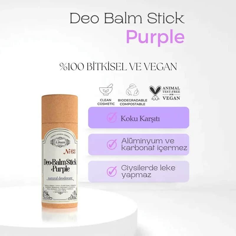 Rosece Natürlicher Deodorant Stick - Lila 60ml
