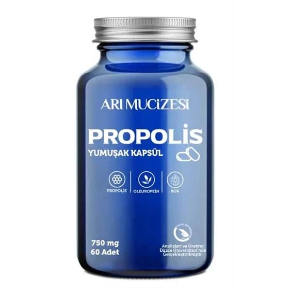 Bee Miracle Propolis-Oleuropein &amp; Boron Ergänzung 60 Kapseln