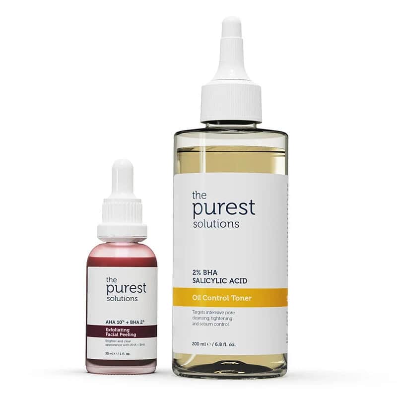The Purest Solutions BHA Hautpflege Set für klarere Haut