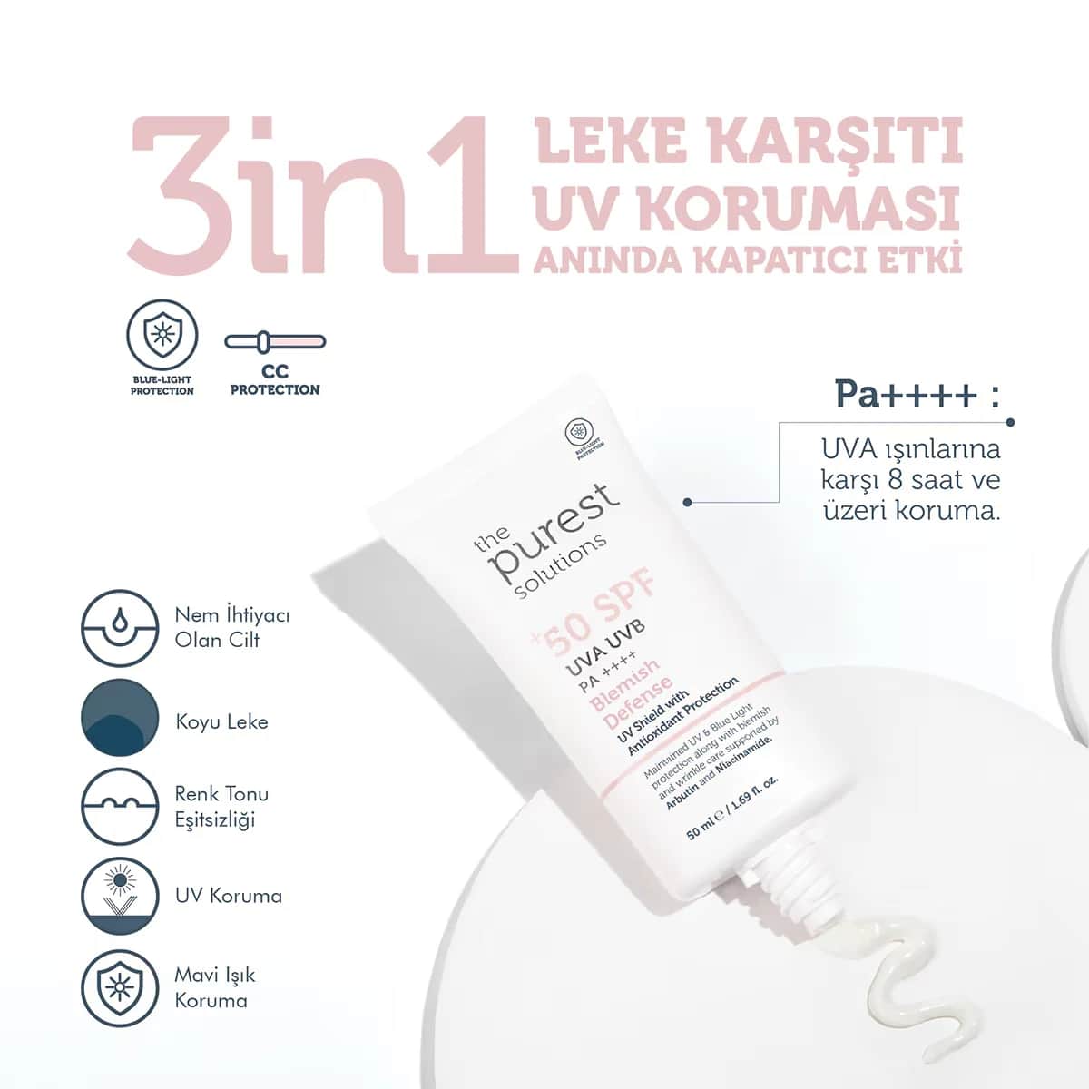 Die reinsten Lösungen SPF50+ Unreinheiten Abwehrcreme 50ml