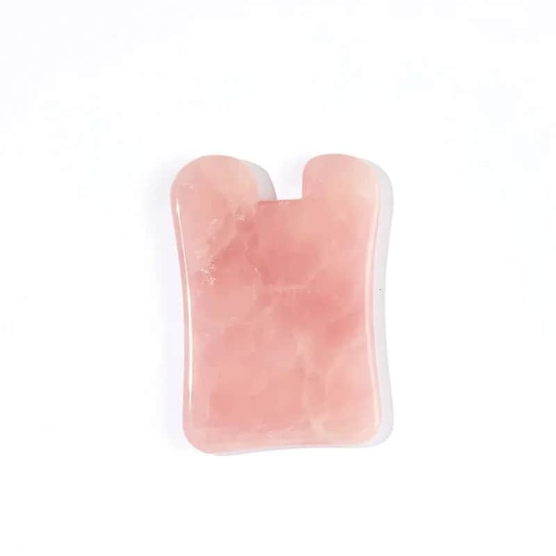 Pelcare Rosenquarz Quadrat Gua Sha Werkzeug für Gesichtsmasage