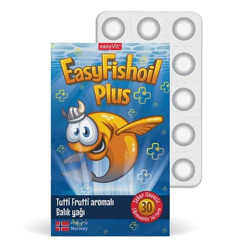 Easy Fish Oil Plus Tutti Frutti Kaubonbons - 30 Stück