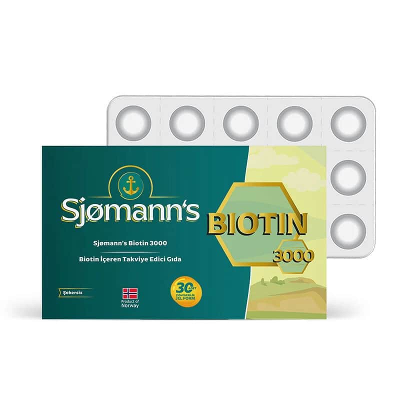 Sjomann's Biotin 3000 Kautabletten