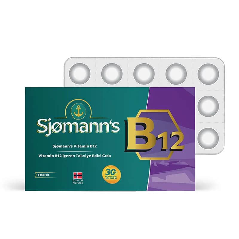Sjomann's Kautabletten B12 Nahrungsergänzung - 30 Gelkapseln