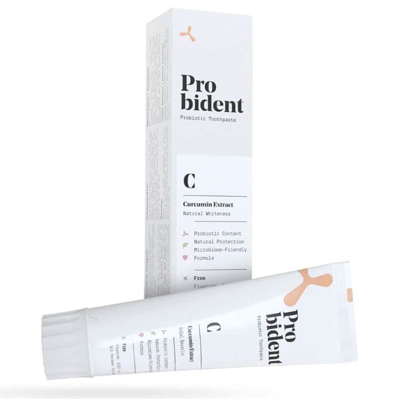 Probident Kurkuma Zahnpasta mit natürlichen Extrakten - 75ml