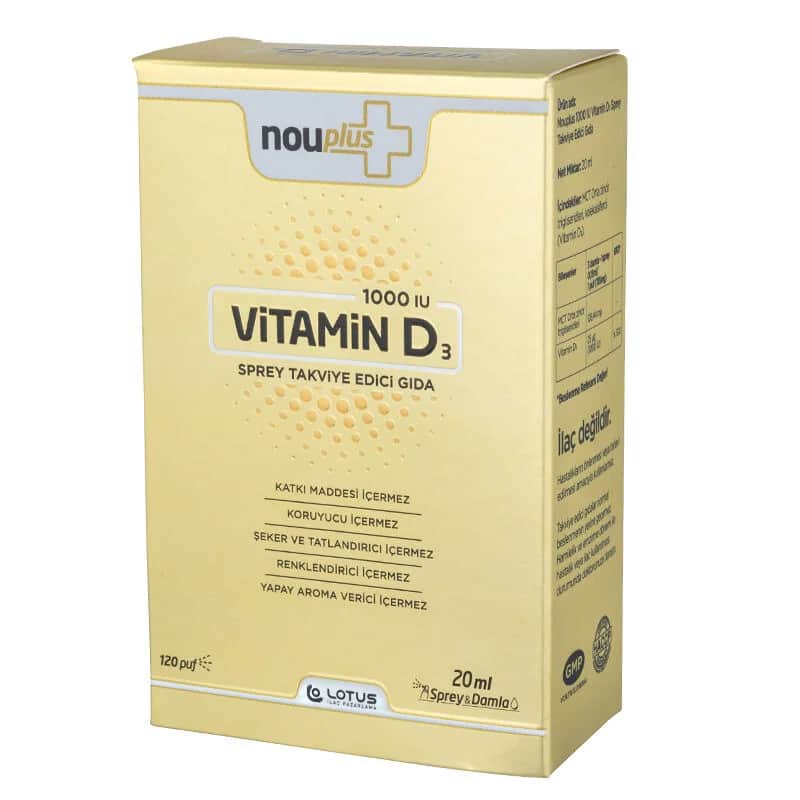 NouPlus Vitamin D3 Spray 1000 IU