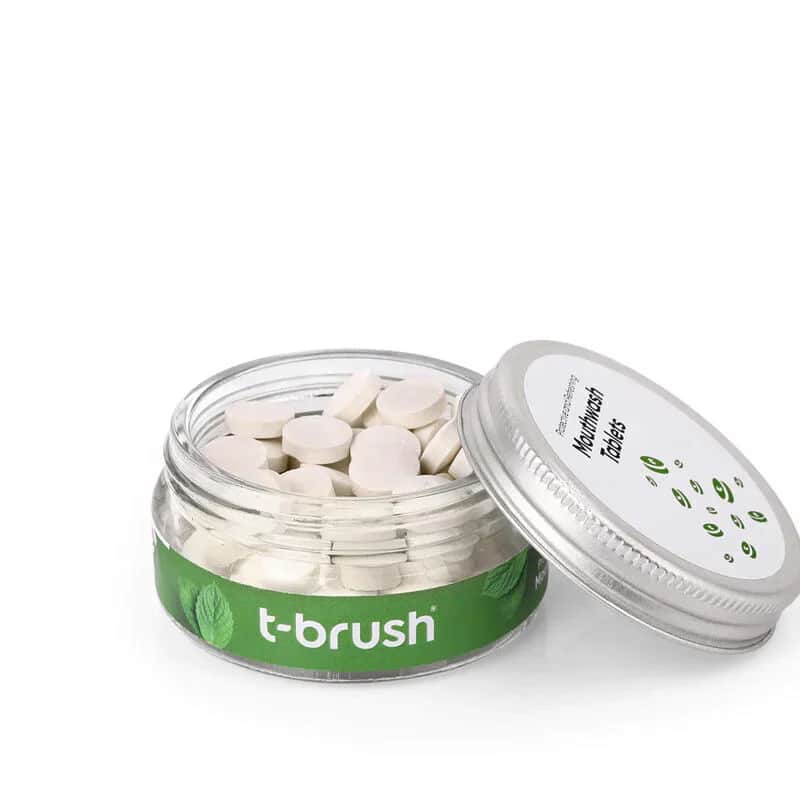 T Brush Mint Mundspültabletten mit Fluorid - 75 Stück