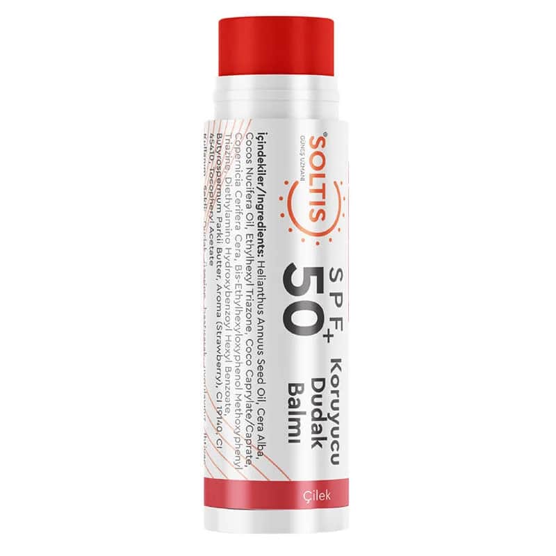 Soltis Erdbeer Lippenbalsam SPF50+ - 5ml