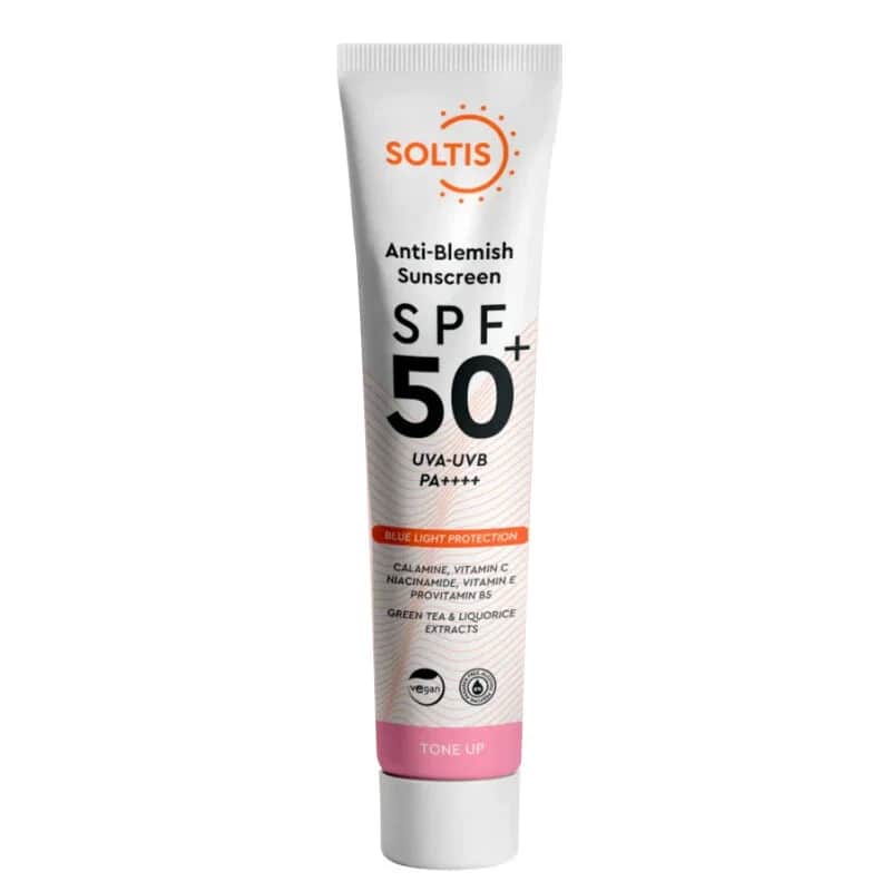 Soltis Pink Sonnencreme 50ml - Ton ausgleichend &amp; Anti-Flecken