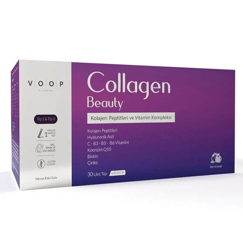 Voop Collagen Beauty Liquid - Peptide &amp; Vitamine 30x40ml