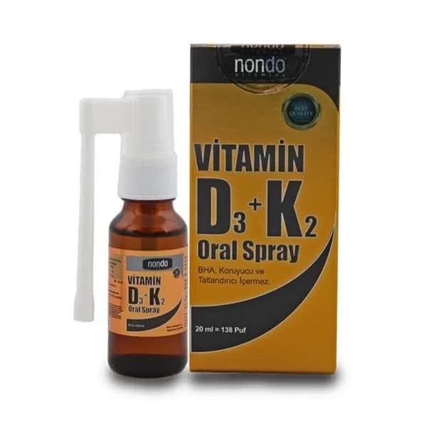 Nondo Vitamin D3+K2 Spray 20ml