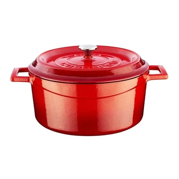 LAVA Gusseisen Rundtopf 24cm - Emaille, Langlebig &amp; Vielseitig
