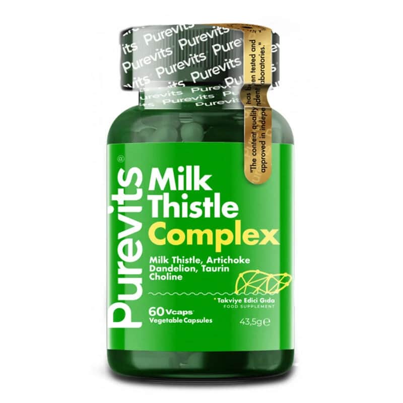 Purevits Milk Thistle Komplex Nahrungsergänzung - 60 Kapseln