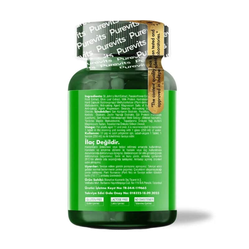 Purevits Johanniskraut 500 mg Vegane Kapseln - 60 Stück