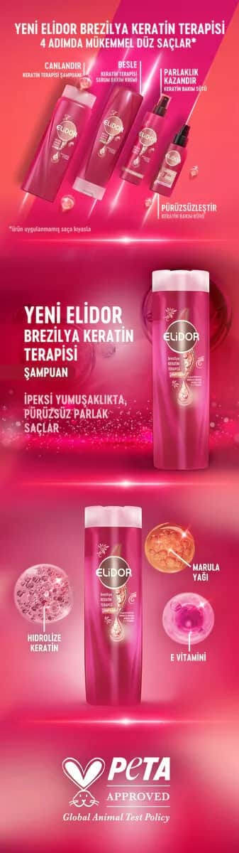 Elidor Brasilianische Keratintherapie Shampoo 400ml