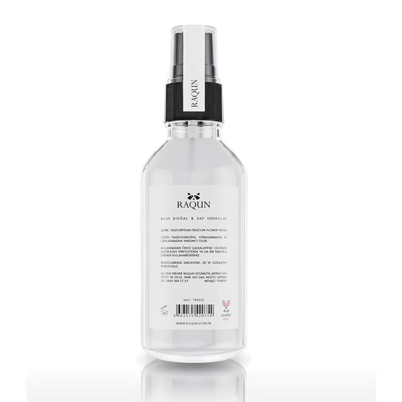 Raqun Natürliches Helichrysum-Blütenwasser 100ml