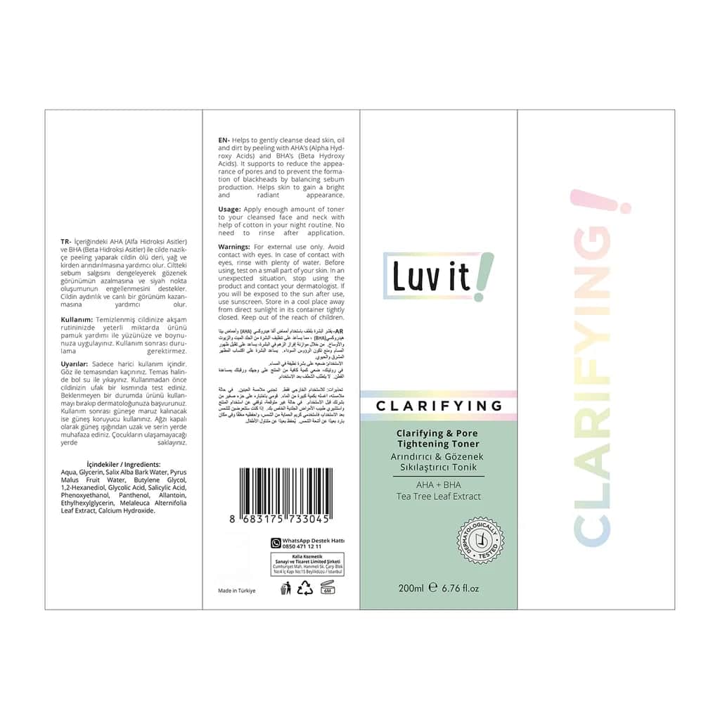 Luv It Porenverfeinernder Toner - 200ml