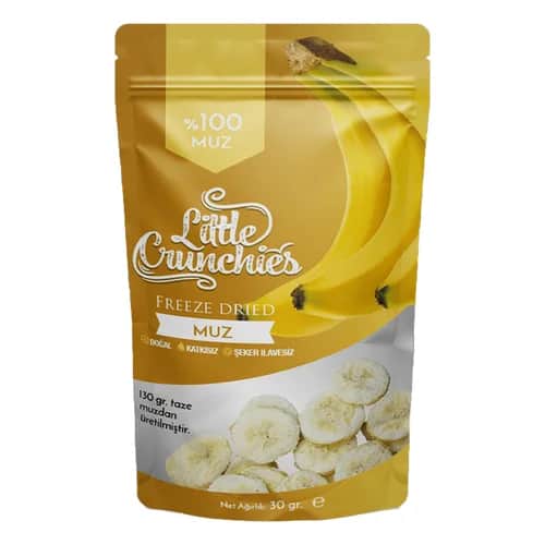 Kleine Crunchies gefriergetrocknete Bananensnacks - 30g