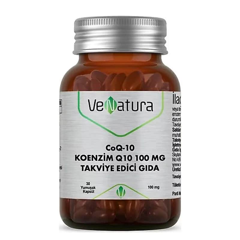 Venatura CoQ-10 100 mg Coenzym Q10 Nahrungsergänzungsmittel, 30 Kapseln