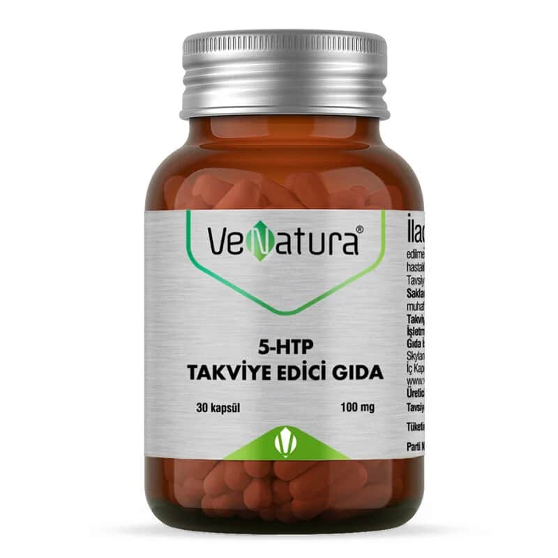 VeNatura 5-HTP Nahrungsergänzungsmittel | Stimmungserhöhung &amp; Schlafhilfe, 30 Kapseln