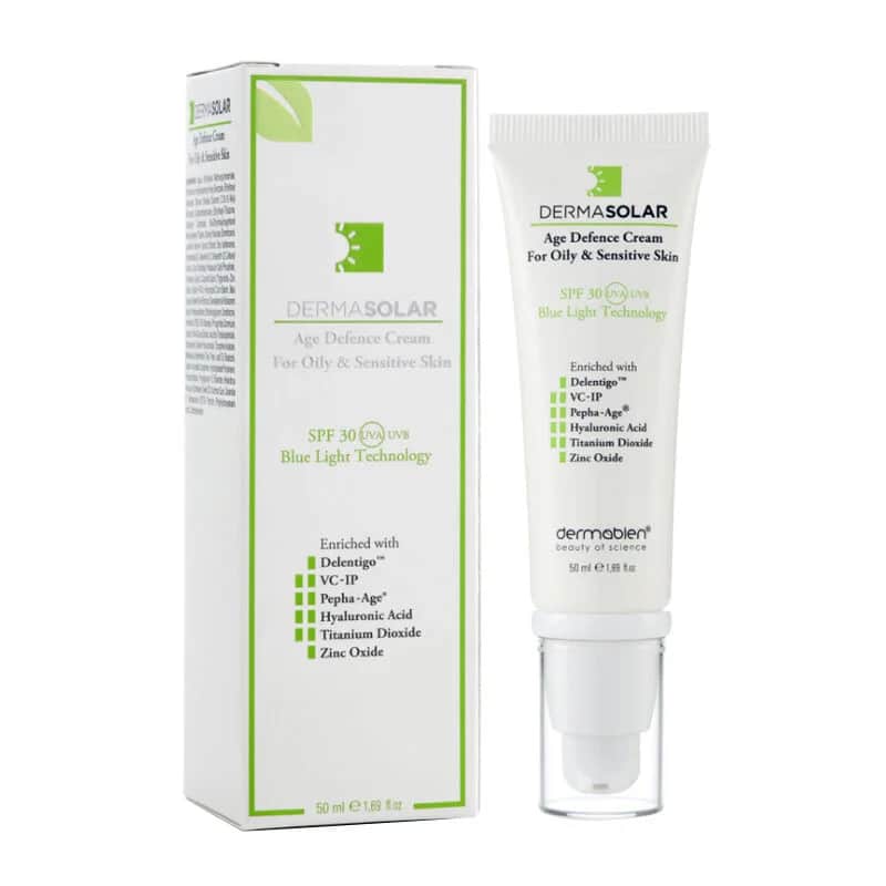 Dermasolar SPF30 Alterschutzcreme für fettige empfindliche Haut 50ml