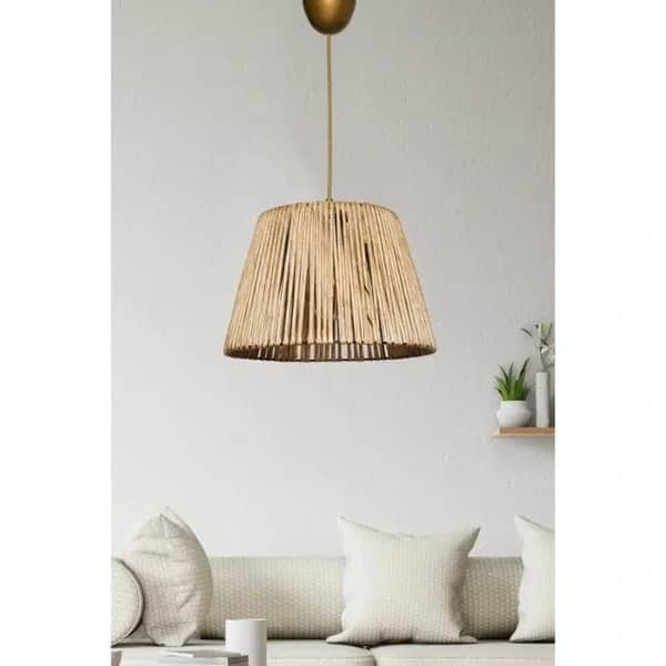 HMY Design Esparfa Handgefertigter Natur Pendelleuchte