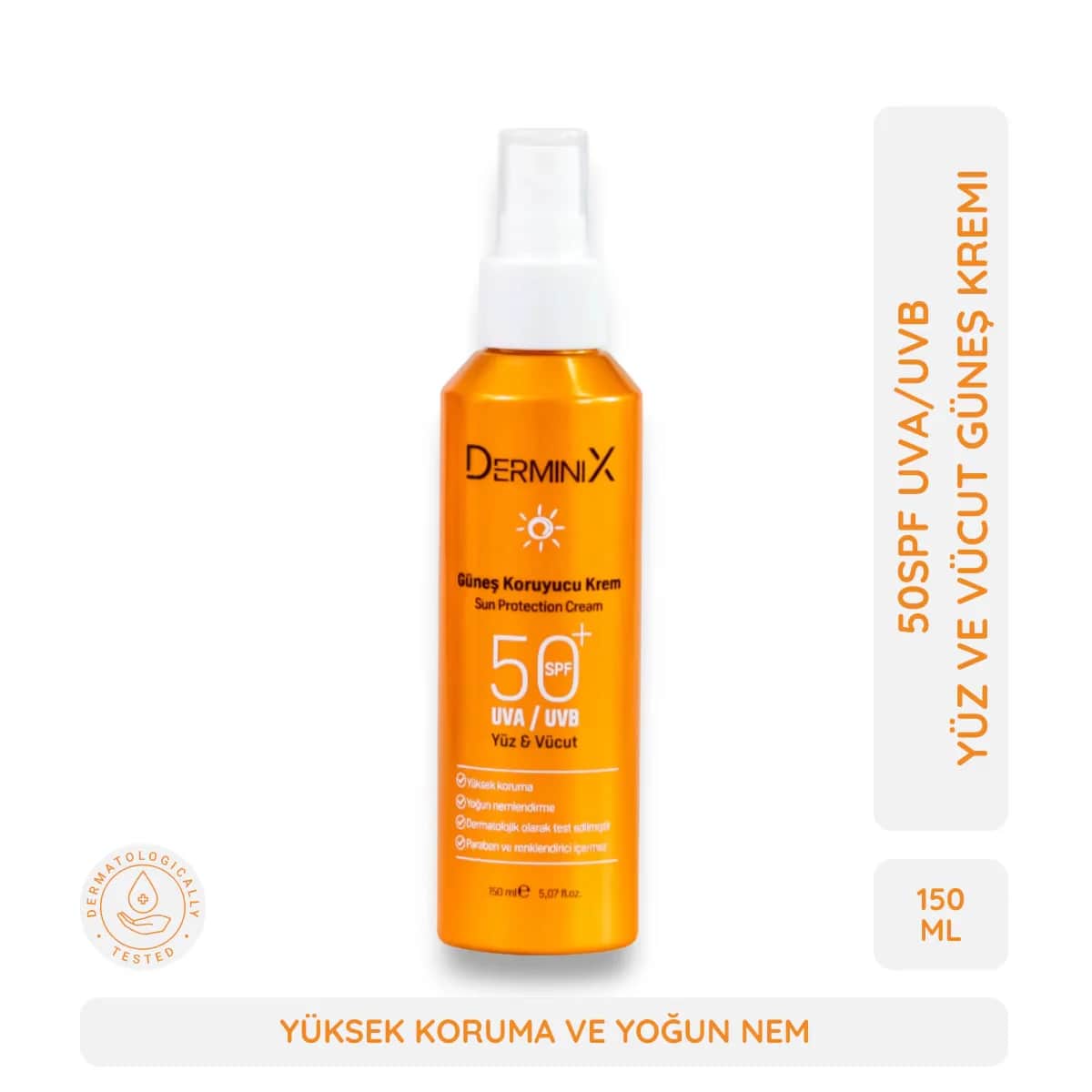 Derminix Sonnencreme Spray für Gesicht und Körper 150ml