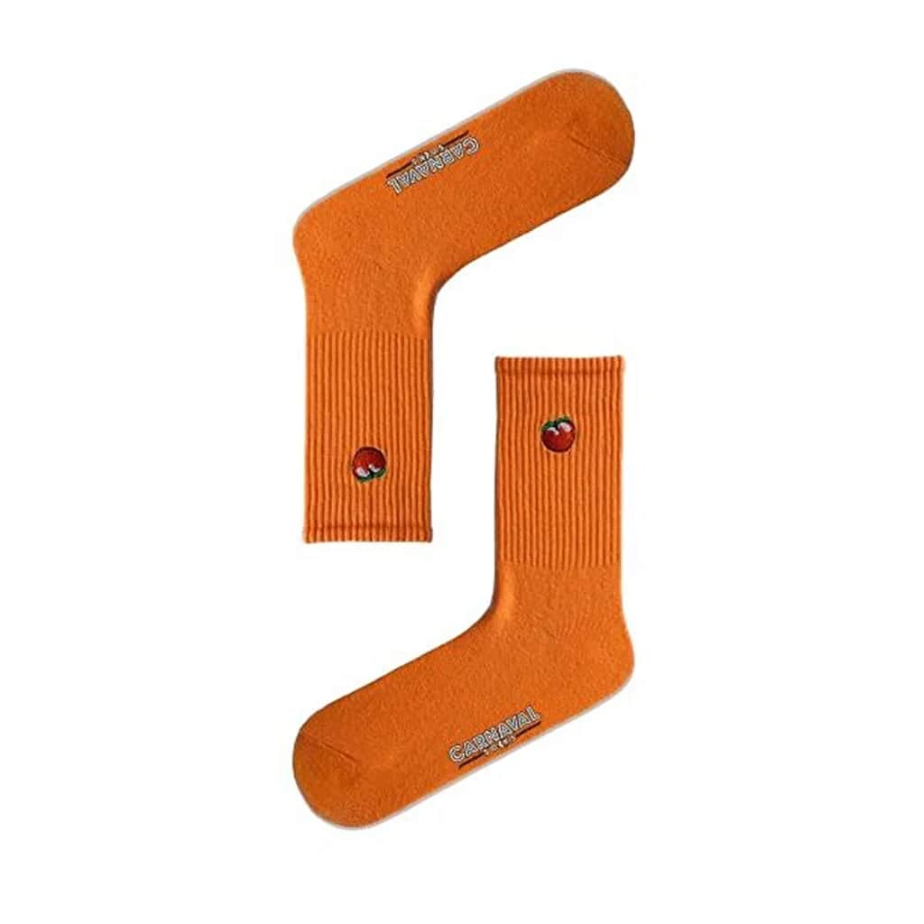 Carnaval Frucht Bestickte Socken 5er Set Geschenkbox