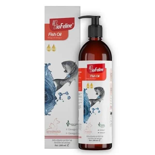 Biofeline Omega-3 Fischöl für Hunde und Katzen - 200 ml